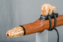 Leopardwood Native American Flute, Minor, Mid A-4, #K13C